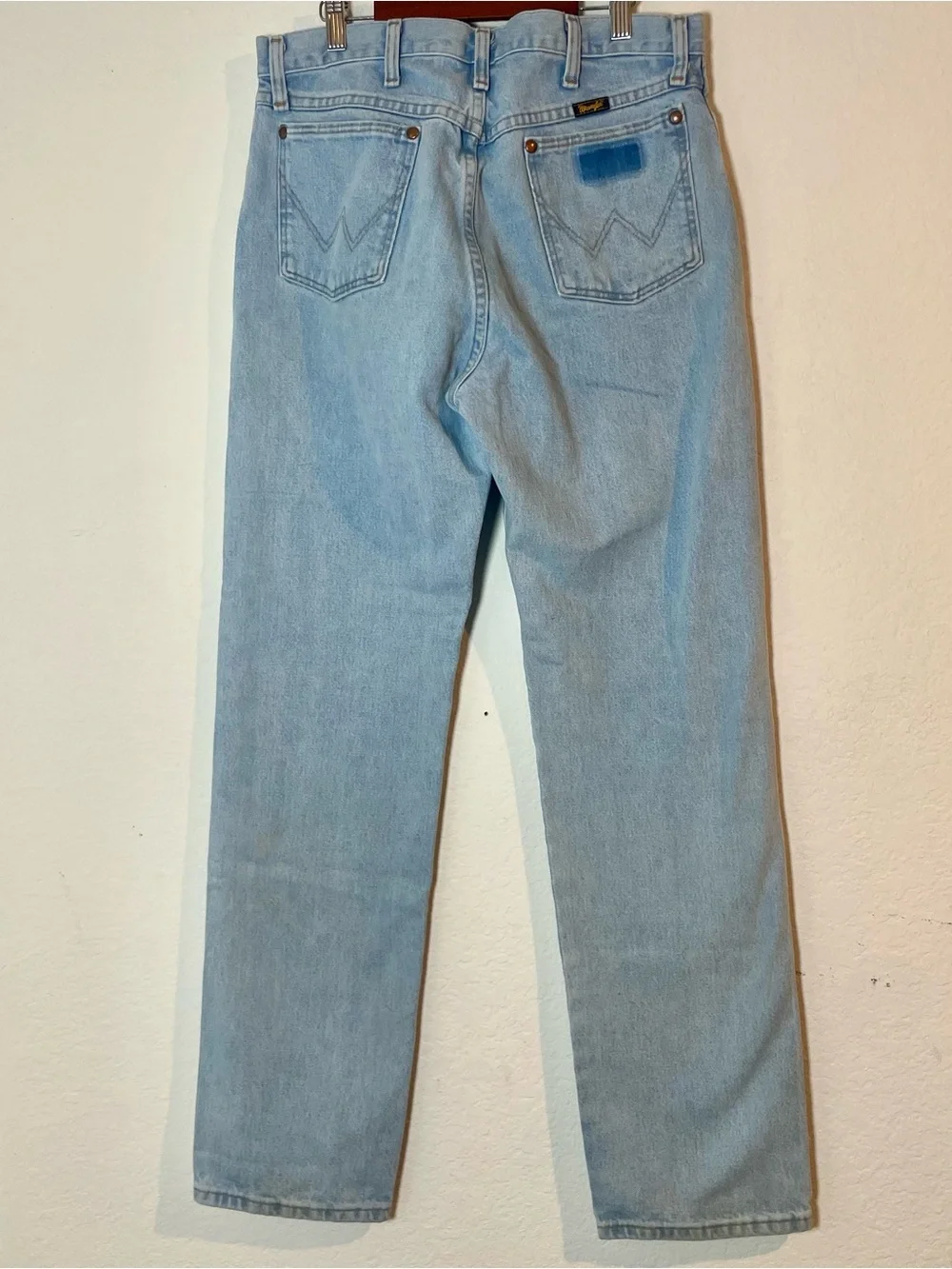 Wrangler 13MWZGH Cowboy Cut Original Fit Jeans Mens 33x34 Light Blue